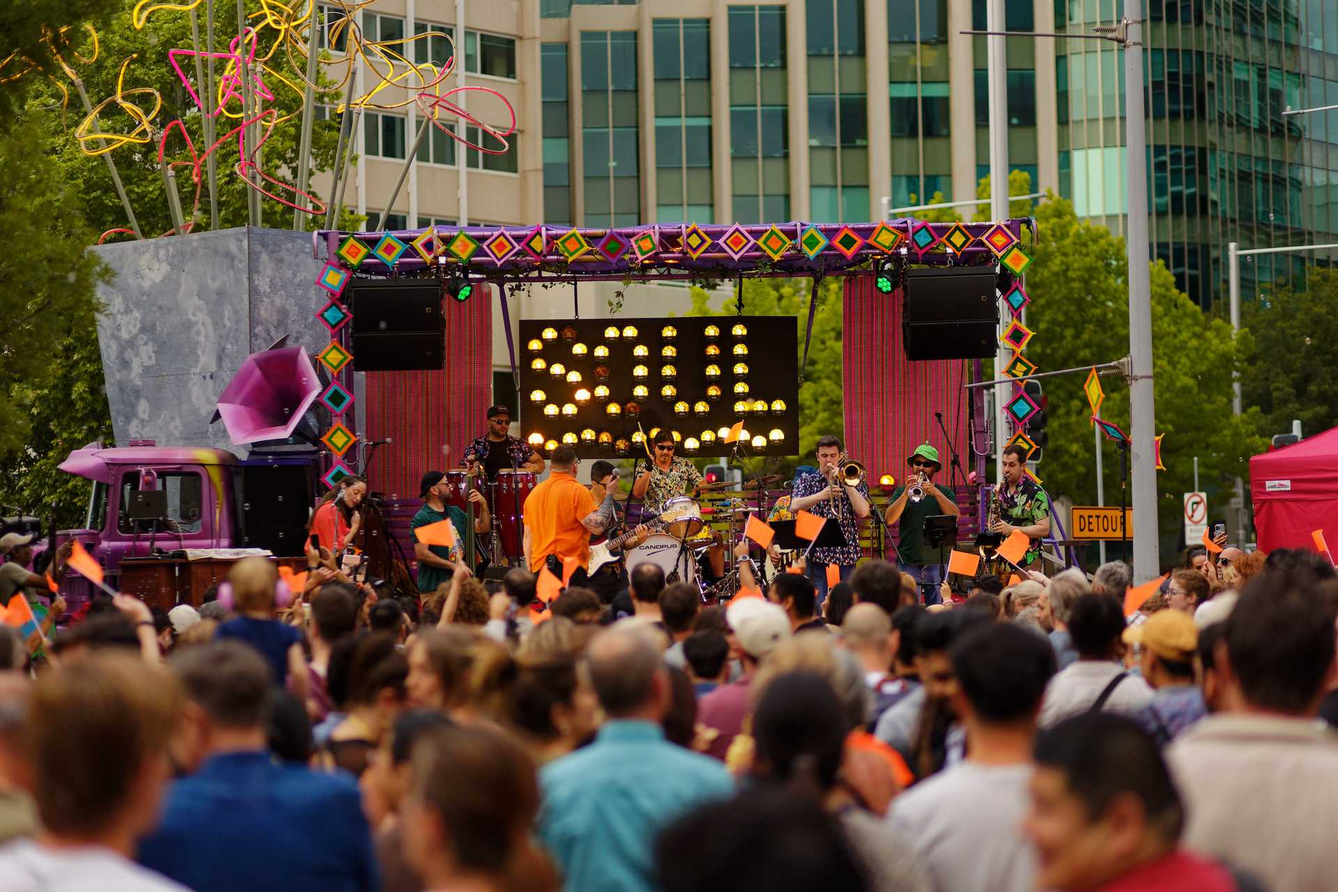 Urban Artwork, Mobile Festival Stage and Professional Event Managers
